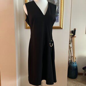 Calvin Klein Black Sleeveless A-Line Dress Size 8